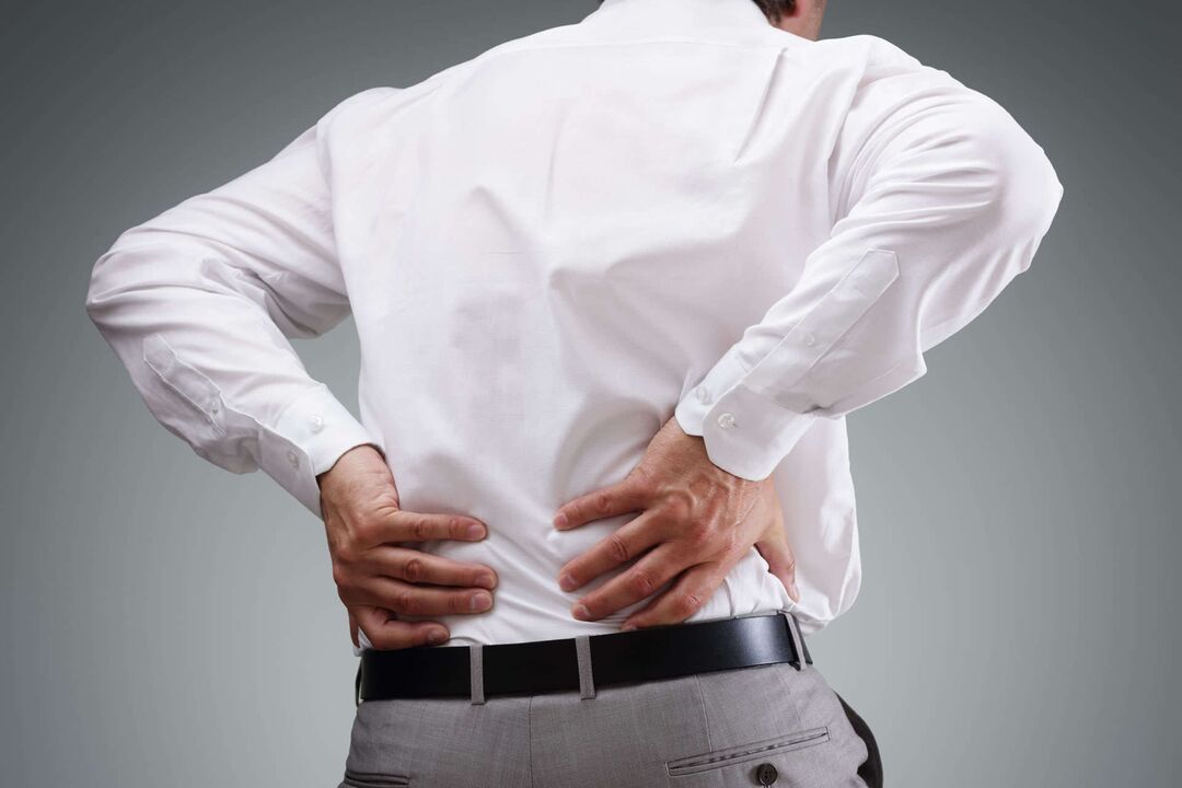 Back pain with osteochondrosis of the spine